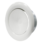 Анемостат приточно-вытяжной Era Pro регулируемый стальной с полимерным покрытием d100 мм белый Анемостат приточно-вытяжной Era Pro регулируемый стальной с полимерным покрытием d100 мм белый