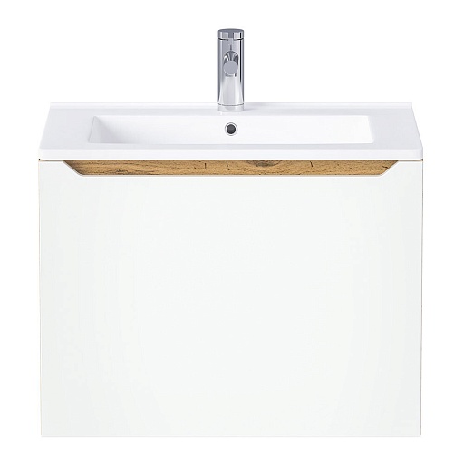 Тумба под раковину Маркастрой Line 65 см подвесная дуб вотан/белая (Ц0000041926)