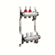 Коллекторная группа с расходомерами Sanext 1 ВР(г) х 2 выхода 3/4 НР(Ш) ЕК х 1 ВР(г)