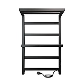 Полотенцесушитель электрический Indigo Forte с полкой 800х530 мм 150 Вт с терморегулятором черный