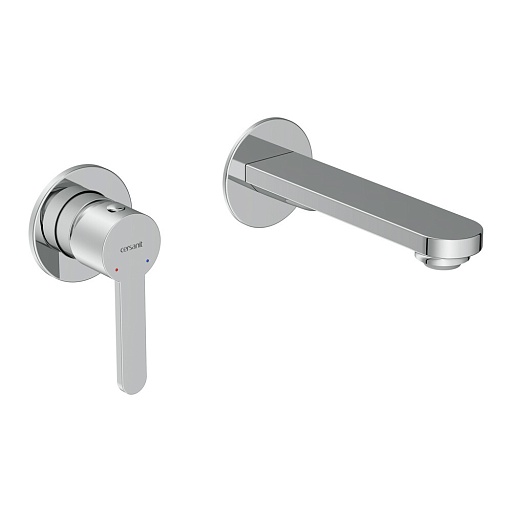 Смеситель для раковины встраиваемый Cersanit Oliva однорычажный хром (68975)