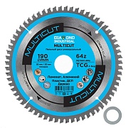 Диск пильный универсальный Diamond Industrial MultiCut 190х30х2,6 мм 64 зуба (DIDM190Z64)