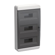 Щит распределительный навесной IEK Tekfor ЩРН-П-36 пластиковый IP41 535х290х102 мм 36 модулей прозрачная дверь