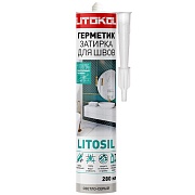 Герметик силиконовый затирка Litokol Litosil светло-серый 280 мл