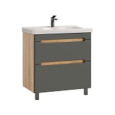 Комплект тумба с раковиной Sanstar Diva 80 см напольная дуб вотан/графит софт (460.1-1.4.1.ККОМ) Комплект тумба с раковиной Sanstar Diva 80 см напольная дуб вотан/графит софт (460.1-1.4.1.ККОМ)