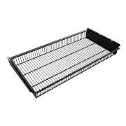 Корзина выдвижная металлическая черная 863х440х85 мм Титан-GS Корзина выдвижная металлическая черная 863х440х85 мм Титан-GS