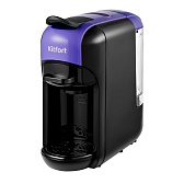 Кофеварка капсульная/рожковая Kitfort КТ-7105-1 черно-фиолетовая