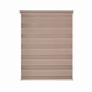 Рулонная штора день-ночь 100х160 см Domlegrand Easy Fix бежевая