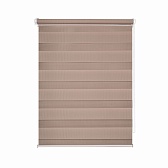 Рулонная штора день-ночь 100х160 см Domlegrand Easy Fix бежевая