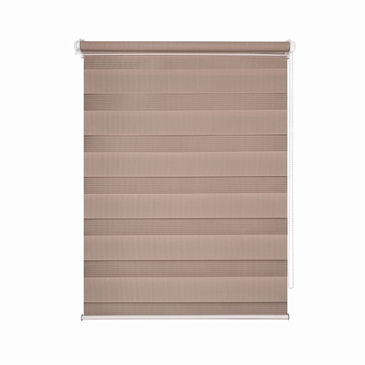 Рулонная штора день-ночь 72,5х160 см Domlegrand Easy Fix бежевая
