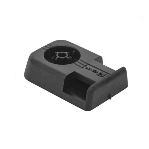 Площадка для крепления стяжек EKF PROxima 34х23 мм пластиковая черная (100 шт.) (pdm-b)