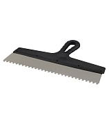 Шпатель зубчатый 350х6 мм с пластиковой ручкой (131155)