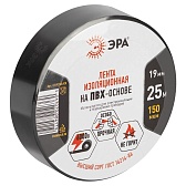 Изолента Эра ET1925 ПВХ черная 19 мм 25 м Изолента Эра ET1925 ПВХ черная 19 мм 25 м