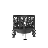 Чаша костровая Олени 1000 мм коническое дно 4 ножки Чаша костровая Олени 1000 мм коническое дно 4 ножки