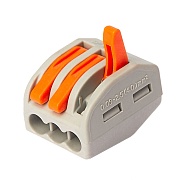 Клемма на 3 провода КМ 222-413 0,08-(2,5)4 кв.мм с рычажками без пасты (50 шт.) (ЦБ-00021622)