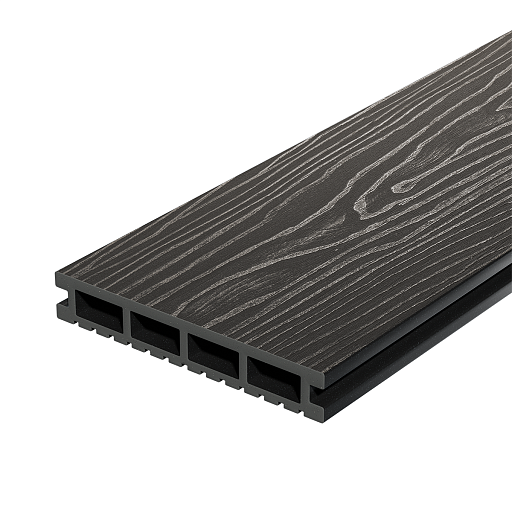 Террасная доска Decking Urban ДПК графит (Жженый Кедр)