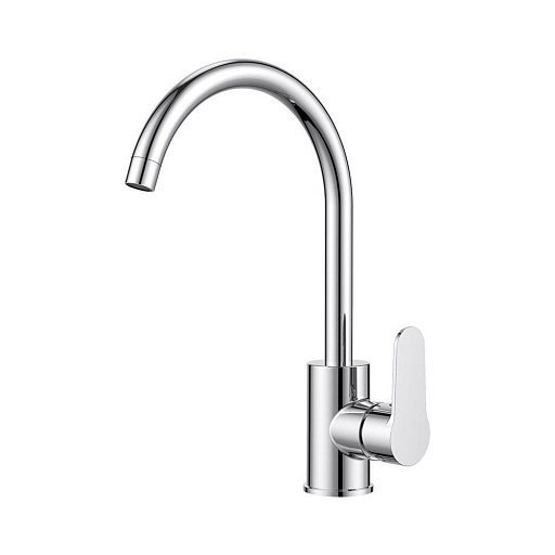 Смеситель для кухни Milardo Poli хром с высоким изливом однорычажный (POLSBJ0M05)