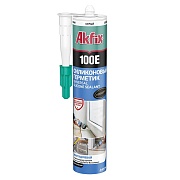 Герметик силиконовый универсальный Akfix 100E серый 280 мл