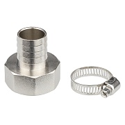 Комплект 3/4х1 для подключения садового шланга MasterProf внутреняя резьба латунный (ДС.071346)