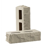 Кирпич облицовочный гиперпрессованный пустотелый сталь рустированный углом М200 230х100х65 мм 0,7 NF Рубелэко