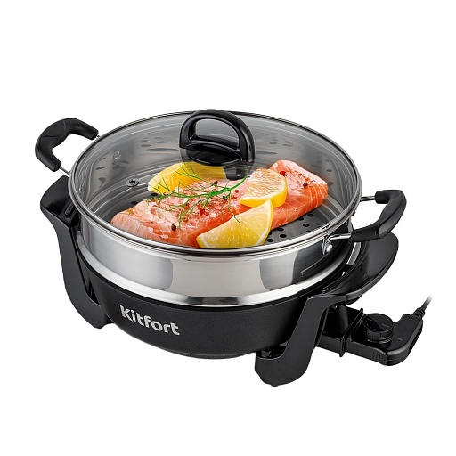 Электросковорода Kitfort КТ-4055 черная
