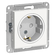 Розетка Systeme Electric AtlasDesign Art встраиваемая белая (ATN200145)