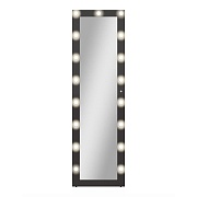 Зеркало напольное с подсветкой Cristiano 520х1750 мм гримерное черное