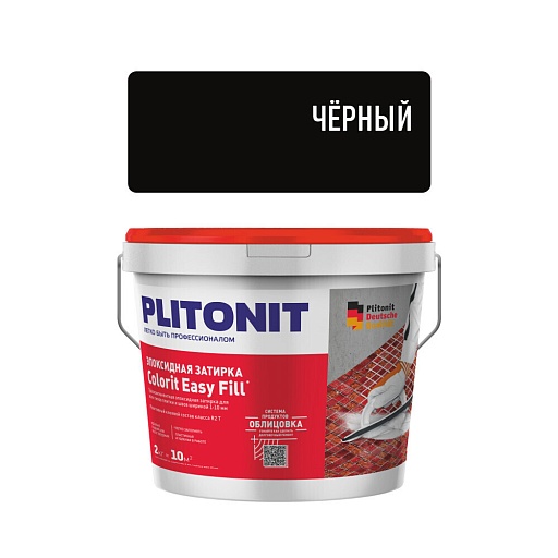 Затирка эпоксидная Plitonit Colorit EasyFill черная 2 кг Затирка эпоксидная Plitonit Colorit EasyFill черная 2 кг