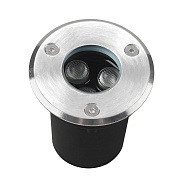 Светильник светодиодный тротуарный встраиваемый Arte Lamp Piazza серый 4200К 3 Вт IP67 (A6103IN-1SS)