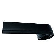 Плинтус ПВХ напольный Grace 44 мм черный 48000 мм гибкий самоклеящийся