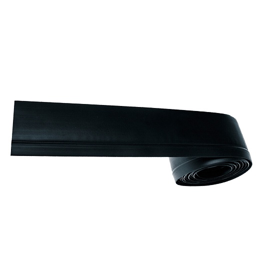 Плинтус ПВХ напольный Grace 85 мм черный 25000 мм гибкий