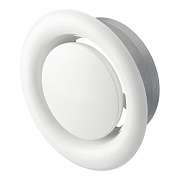 Анемостат вытяжной Era Pro регулируемый стальной с полимерным покрытием d125 мм белый