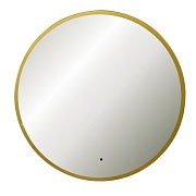 Зеркало с подсветкой круглое 100 см в раме золотой бесконтактный сенсор Abber Mond (AG6204SCGL-1.0)