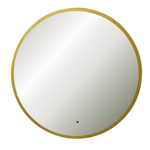 Зеркало с подсветкой круглое 77 см в раме золотой бесконтактный сенсор Abber Mond (AG6204SCG-0.77)