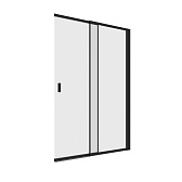 Шторка на ванну раздвижная 100х150х0,4 см профиль черный RGW SC 40B (03114010-14)