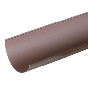 Желоб водосточный Технониколь пластиковый d125 мм 3 м коричневый RAL 8017