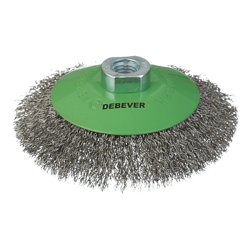 Корщетка для УШМ и УПМ Debever мягкая радиальная d125 мм М14 сталь