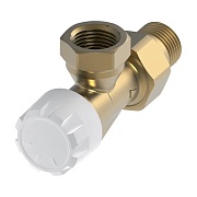 Клапан (вентиль) регулирующий ручной угловой Тесе (8740463) 1/2 НР(ш) х 1/2 ВР(г) для радиатора