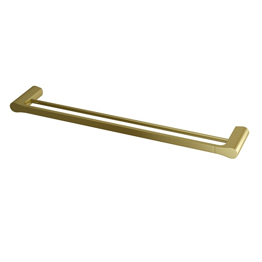 Полотенцедержатель WasserKraft Aisch K-5900 640 мм двойной на шуруп металл золото матовое (K-5940)