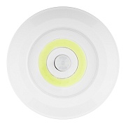 Фонарь пушлайт Эра светодиодный 1 LED 3 Вт на батарейках AAA пластик с датчиком движения (Б0054039)