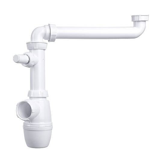 Сифон для раковины Wirquin 1 1/4х32 мм со смещением с соединением 40 мм без выпуска (30987130)