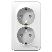 Розетка Systeme Electric Blanca накладная белая со шторками (BLNRA011201)