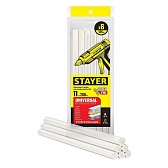 Стержни клеевые Stayer Professional Universal 11х200 мм прозрачные 110 г (6 шт.) Стержни клеевые Stayer Professional Universal 11х200 мм прозрачные 110 г (6 шт.)