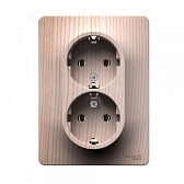 Розетка Systeme Electric Glossa встраиваемая сосна (SE GSL001524)