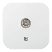 Розетка телевизионная Legrand Quteo накладная белая (782215)