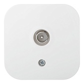 Розетка телевизионная Legrand Quteo накладная белая (782215) Розетка телевизионная Legrand Quteo накладная белая (782215)