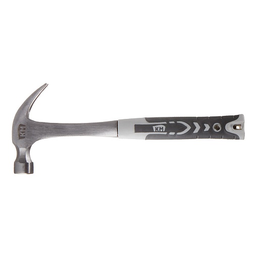 Молоток-гвоздодер цельнометаллический КМ 450 г обрезиненная ручка (675301)