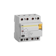 УЗО IEK ВД1-63S 40А 3+N тип AC 300 мА 6 кА селективное (MDV12-4-040-300)