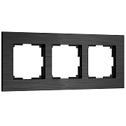 Рамка Werkel AluMax трехместная алюминий черный (a066331)