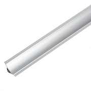 Плинтус для столешниц 3000х23х23 мм алюминий пластик с заглушками Korner